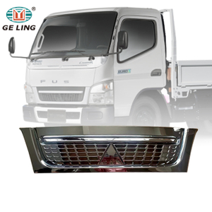 GELING Auto Parts White Short Front Radiator Chrome Grille FOR MITSUBISHI TRUCK CANTER 2005 2014 - 2010