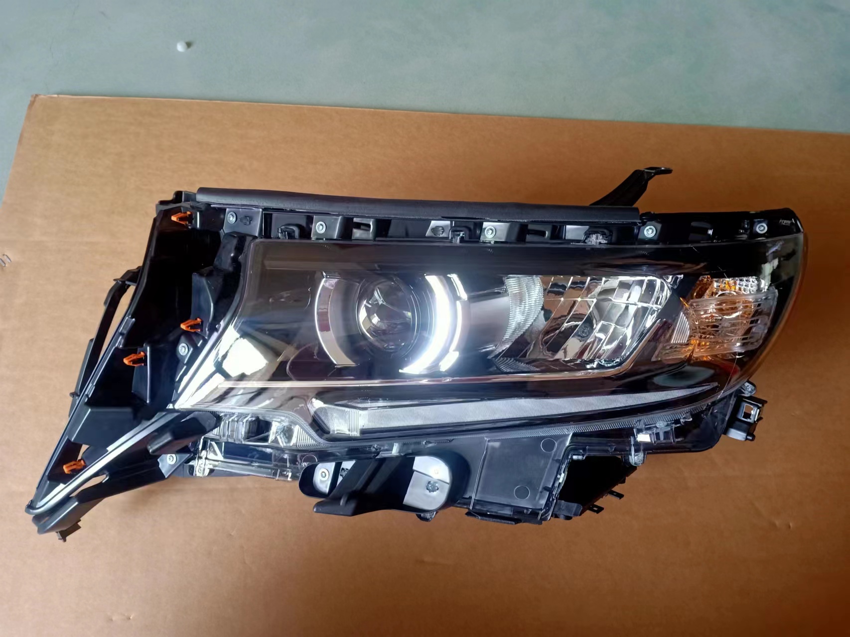 GELING RH LH Led Projector Sequential Signal Head Lamp Headlight for Toyota Prado 2014 2015 2016 2017 2018